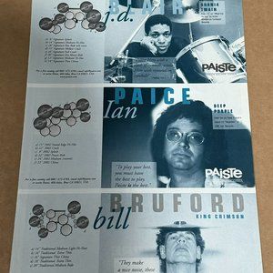 J.D. Blair / Ian Paice / Bill Bruford - Paiste - 1999 Vintage Print Ad